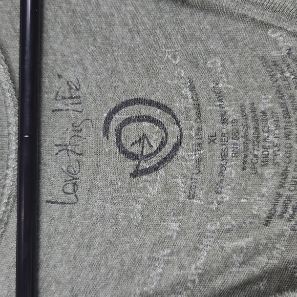love this life green short sleeve tshirt juniors size XL - Picture 4 of 7